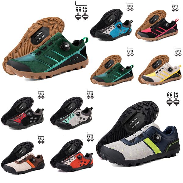 Cyclisme Foodtwear Hommes Vitesse Route Vélo Baskets Plat Carbone Chaussures De Cyclisme VTT Crampons Femmes Chaussures De Vélo De Montagne SPD Pédales Racing Biking Footwar GAI