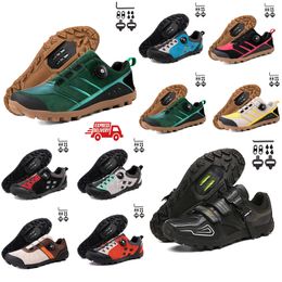 Calzado de ciclismo para hombre, zapatillas de bicicleta de carretera de velocidad, zapatos de ciclismo planos de carbono, tacos MTB, zapatos de bicicleta de montaña para mujer, pedales SPD, ciclismo de carreras Footwar GAI