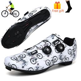 Fietsenschoenen 2023 MANNEN SNEAKER Zelf vergrendelde MTB-schoenen Niet-slip sneakers Outdoor Bicycle Racing Triathlon Sapatilha Ciclismo vrouwen