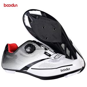 Calzado de ciclismo Boodun zapatos de carretera para hombre ultraligero transpirable MTB bicicleta autoblocante deportes profesionales bicicleta carreras