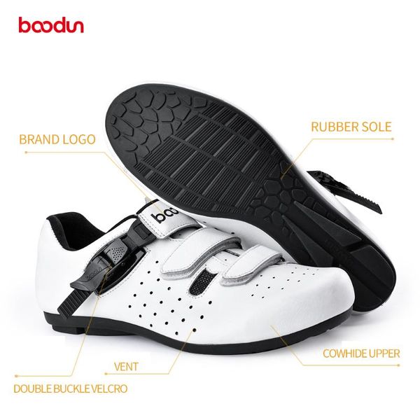 Calzado de ciclismo Boodun Shoes personalizado transpirable carretera sin bloqueo Flat Mountain Universal bicicleta Spin con Quick Bike Riding mujeres