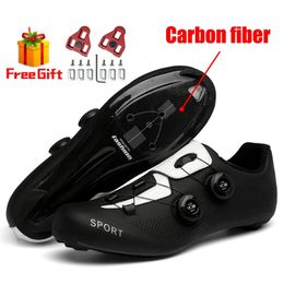 Chaussures de cyclisme Semelle en fibre de carbone chaussures de cyclisme vtt vélo baskets taquet antidérapant chaussures de vélo pour hommes chaussures de vélo spd chaussures de route vitesse 231023