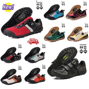 Chaussures de cyclisme Hommes vitesse vélo de route Sneadkers plat carbone chaussures de cyclisme vtt crampons femmes chaussures de vélo de montagne SPD pédales course vélo Footwar GAI