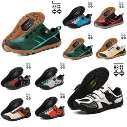 Calzado de ciclismo Zapatillas de bicicleta de carretera de velocidad para hombre Zapatillas de ciclismo de carbono planas Tacos de MTB Zapatillas de bicicleta de montaña para mujer Pedales SPD Ciclismo de carreras Footwar GAI