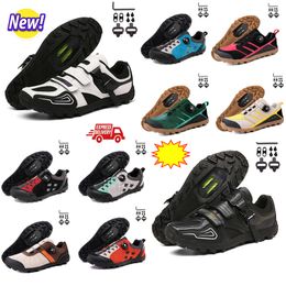 Fietsschoenen Heren Snelheid Racefiets Sneakers Platte Carbon Fietsschoenen MTB's Schoenplaten Dames Mountainbikeschoenen SPD-pedalen Racefietsen Footwar GAI