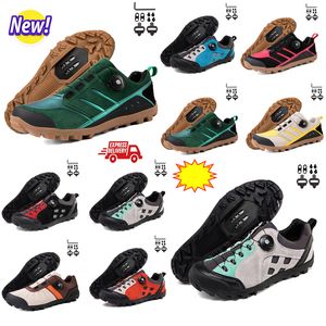 Chaussures de cyclisme Hommes Vitesse Route Vélo Baskets Plat Carbone Cyclisme Shaoes VTT Crampons Femmes Chaussures De Vélo De Montagne SPD Pédales Racing Biking Footwar GAI