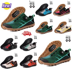 Chaussures de cyclisme Hommes Vitesse Route Vélo Baskets Plat Carbone Cyclisme Chaussures VTT Crampons Femmes Vélo De Montagne Shsssoes SPD Pédales Racing Biking Footwar GAI