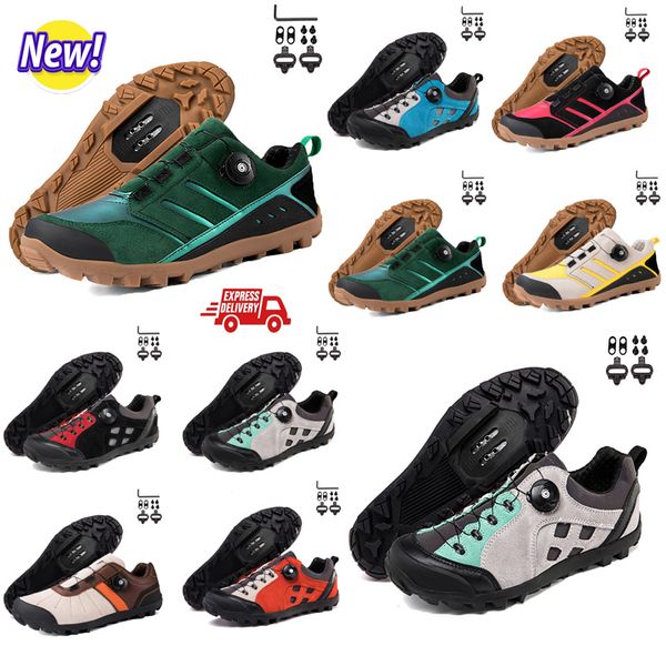 Chaussures de cyclisme Hommes vitesse route vélo baskets plat Carbaon chaussures de cyclisme vtt crampons femmes chaussures de vélo de montagne SPD pédales course vélo Footwar GAI