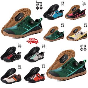 Chaussures de cyclisme Hommes Sspeed route vélo baskets plat carbone cyclisme chaussures vtt crampons femmes montagne vélo chaussures SPD pédales course vélo Footwar GAI