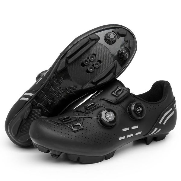 Chaussures de cyclisme Chaussures de vélo de montagne Sapatilha Ciclismo VTT Hommes Sports de plein air Course Vitesse Baskets plates Taquet Route Auto-verrouillage Sneaker