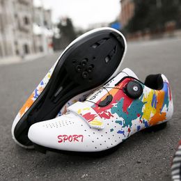 Chaussures de cyclisme chaussures professionnelles respirant léger autobloquant vtt course route vélo Triathlon Sapatil Haciclismo