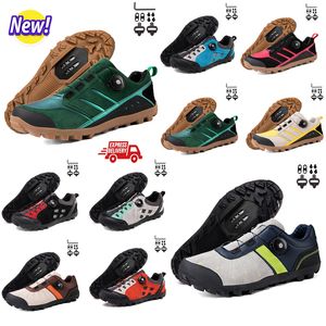 Cycling Fsootwear Hommes Vitesse Route Vélo Baskets Plat Carbone Cyclisme Chaussures VTT Crampons Femmes Montagne Vélo Chaussures SPD Pédales Racing Biking Footwar GAI