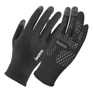 Gants de cyclisme 1 paire doigts complets imperméables sports extérieurs courir la moteur de ski tactile tactile pour hommes femmes