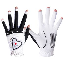 Gants de cyclisme 1 paire de particules de silicone sans doigts de golf antidérapant gauche et droite respirant pour les femmes 230612