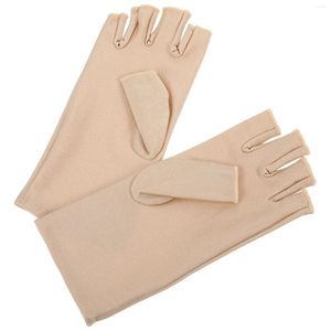Gants de cyclisme 1 paire de doigts sans doigts pour femmes Protection solaire UV demi-doigt femme été