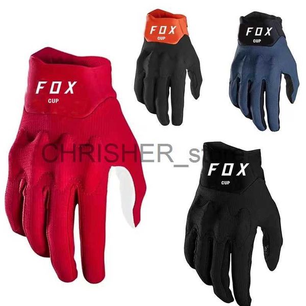 Gants de cyclisme 2022 Gants de vélo VTT VTT BMX Gants de moto tout-terrain Gants de vélo de montagne Gants de course de vélo de motocross Foxcup x0824 x0823