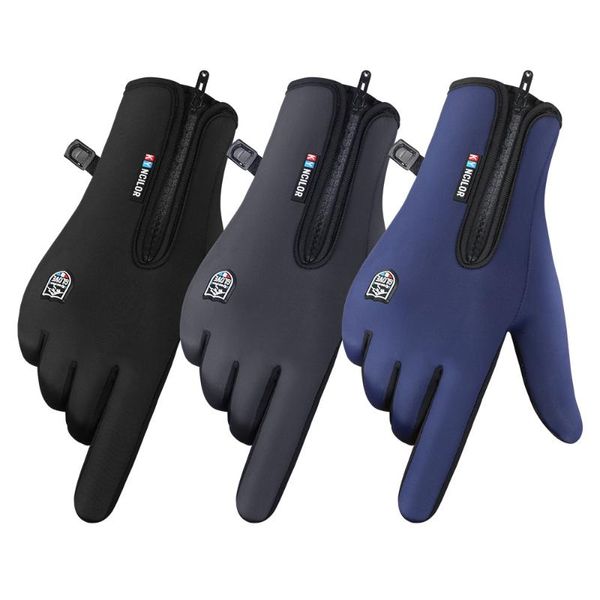 Guantes de ciclismo 2022 estilo exterior repelente al agua deportes de invierno y ocio cálido pantalla táctil a prueba de viento para hombres y mujeres