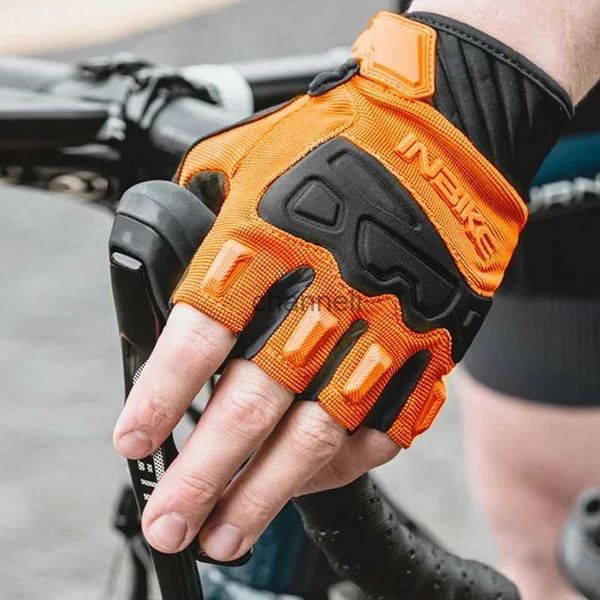 Cycling Gloves 2023 Gants de cyclisme demi-doigt vélo de route de montagne hommes et femmes doigt court épaissi paume Pad équipement ciclismo YQ231129