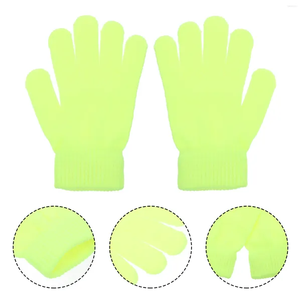 Gants de cyclisme 4 paires thermiques hommes fluorescents accessoire d'équitation hiver Ski extérieur chaud randonnée travail