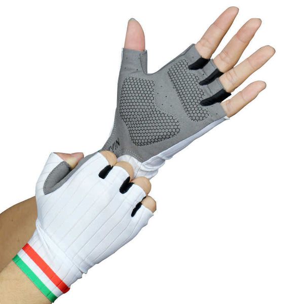 Gants de cyclisme Aero gants de cyclisme hommes femmes vert blanc rouge rayure gants de vélo Luvas Guantes Ciclismo T221019