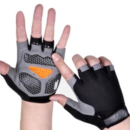 Guantes de ciclismo Anti-choque Guantes deportivos Ciclismo Antideslizante Anti-sudor Hombres Mujeres Guantes de medio dedo Bicicleta Bicicleta Transpirable Accesorios 230518