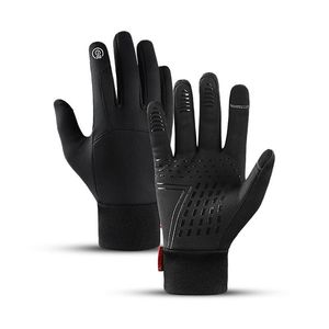 Gants de cyclisme automne hiver hommes femmes froid imperméable coupe-vent Sports de plein air chaud thermique polaire course Ski