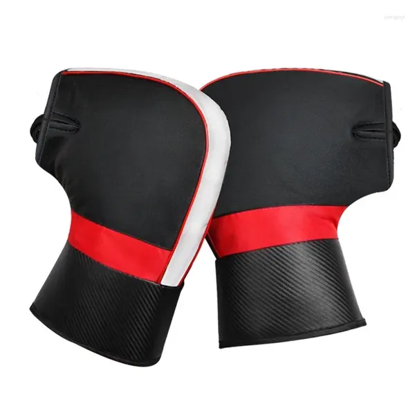 Guantes de ciclismo Cubierta del manillar de la bicicleta para el calor Invierno Scooter eléctrico A prueba de viento Diseño reflectante engrosado