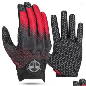 Gants de cyclisme vélo équitation vélo de route VTT FL Touch Sn long doigt épaissi modèles d'automne et d'hiver équipement livraison directe Sports ou Otzqj