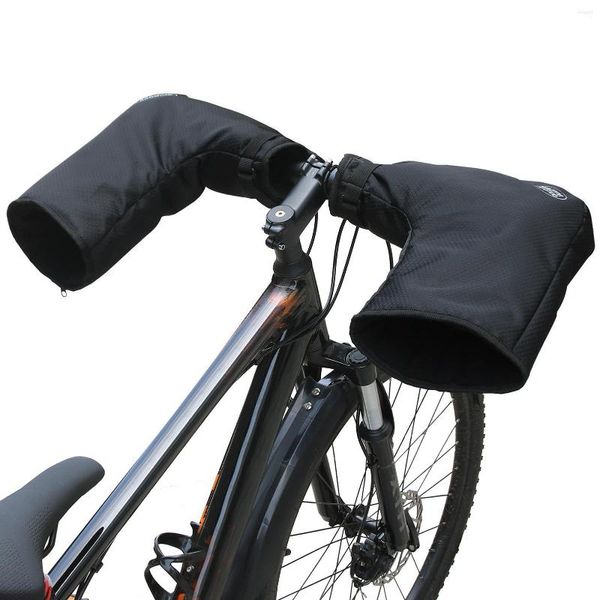 Gants de cyclisme vélo moto guidon manchons hiver coupe-vent épais chaud thermique poignée barre couverture pour motos Scooters pièces