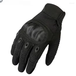 Gants de cyclisme pour hommes, gants de protection de vélo, moto d'été, jointures dures, écran tactile, doigt complet, tactique militaire