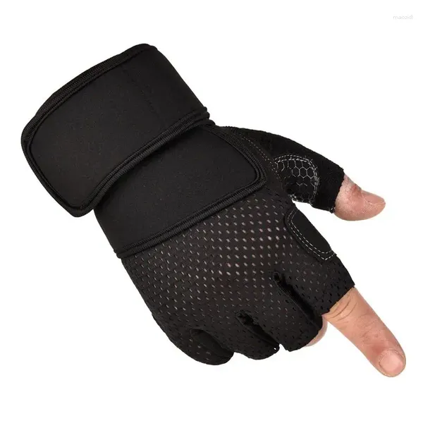 Guantes de ciclismo CEOI GWOK Fiess Entrenamiento Levantamiento de pesas Medio dedo Deportes Gimnasio Táctico Casual Motocicleta