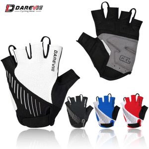 Gants de cyclisme DAREVIE gants de cyclisme vtt demi doigt Taiwan importé Gel rembourré gant de cyclisme de haute qualité antichoc gants de vélo respirant 230317