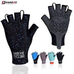 Gants de vélo DAREVIE Gants de vélo Pro Light Doux Respirant Cool Dry Demi Doigt Gant De Vélo Antidérapant Antichoc Gants De Vélo VTT Route 230518