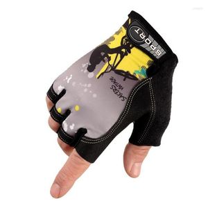 Gants de cyclisme DIHSKI demi-doigt anti-dérapant et sueur salle de sport Fitness sport vélo de montagne vélo hommes femmes mitaines respirantes