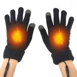 Fietsende handschoenen elektrische verwarmde handwarmer handschoen met schermaanraakfunctie Betrouwbare USB -oplaadfiets voor de winter