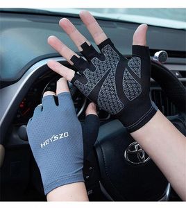 Gants de cyclisme Fingerless Professional Gym Fitness Respirant Antidérapant Femmes Hommes Demi Doigt Été Pêche Femme Vélo Vélo 230525