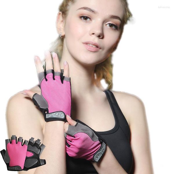 Gants de cyclisme Fingerless Professional Gym Fitness Anti-Slip Femmes Hommes Respirant Anti-Sport VTT Vélo