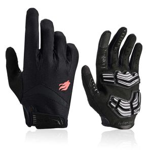 Cycling Handschoenen Firelion Outdoor Full Finger Gel Touch Screen Cycling Gloves Off Road Dirt Mountain Bike Bicycle MTB DH Downhill Motocross Glove P230516