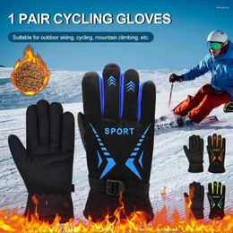 Gants de cyclisme pour hommes, automne hiver, conduite chaude, écran tactile, poignée antidérapante, imperméable, voyage en plein air, sport, ski