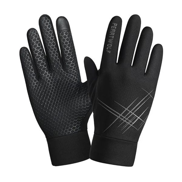 Guantes de ciclismo Dedo completo Pantalla táctil Ciclismo Motocycle Guantes Impermeable Antideslizante Felpa Térmica Esquí Bicicleta Camping Guantes para hombres Mujeres 231114