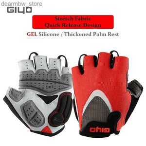 Gants de cyclisme gel giyo gants en silicone épaissis en silicone non glip shoplebab mommes d'été femmes doigts mitten pour le vélo / gymnase / tactique / sport l48