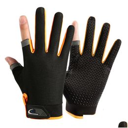 Gants de cyclisme Golf Men Glove gauche à droite Micro Soft Soft Spandex Couleur de marque noire Accessoires d'extérieur 230612 Drop livraison Sports Out DHR1O