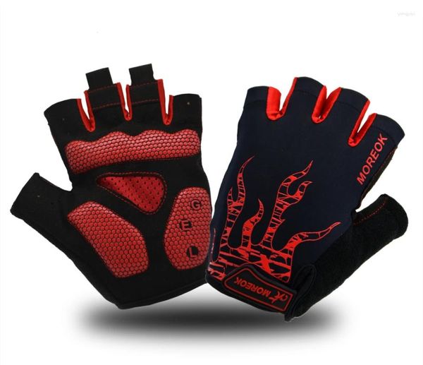 Guantes de ciclismo medio dedo antideslizante almohadilla de gel transpirable motocicleta MTB bicicleta de carretera hombres mujeres deportes bicicleta