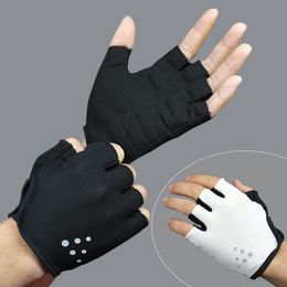 Fietshandschoenen Halve vinger fietshandschoenen Ademend Zweetbestendig Heren Dames Sport Anti-shock Fietshandschoenen Guantes Ciclismo 231109