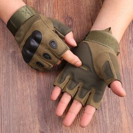 Gants de cyclisme Gants pour hommes demi-doigt gants tactiques militaires en plein air sport tir chasse Airsoft moto gants de cyclisme 230826