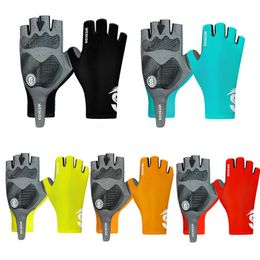 Cycling Handschoenen Halve vingerrijhandschoenen Anti slip Bicycle Indoor Fitness Running Ademblage Sweat Absorptie voor mannen en vrouwen 230525