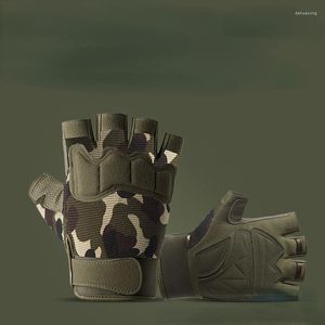 Fietsende handschoenen halfhandschoen tactische boksfitness oefening voor mannen vrouwen rijden buiten fietsen speciale krachten camouflage