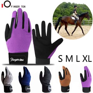 Gants de cyclisme Enfants Durable Gants de cheval d'équitation longs Gants équestres Courses de chevaux Cyclisme Sport Vélo Grip 5-13 Garçons Filles Drop 230621