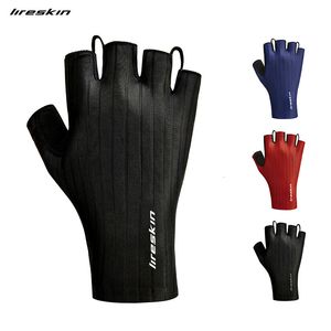 Guantes de ciclismo Liteskin Iceborn Guantes de ciclismo Medio dedo Bicicleta de carretera MTB Deporte al aire libre Gimnasio Equitación Hombres Mujeres Silicona Fibra de secado rápido Lycra 230620