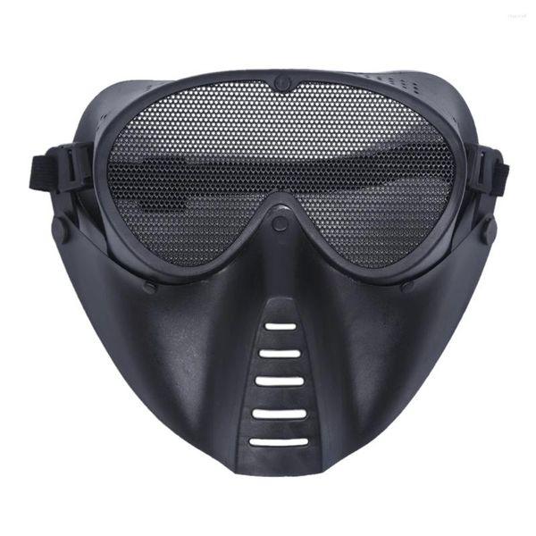 Guantes Ciclismo Máscara Protectora Paintball Negro